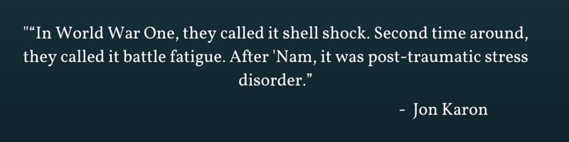 quote of PTSD, Jan Karon, Home to Holly Springs