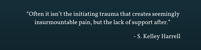 Quote on PTSD, S. Kelley Harrell, Gift of the Dreamtime - Reader's Companion