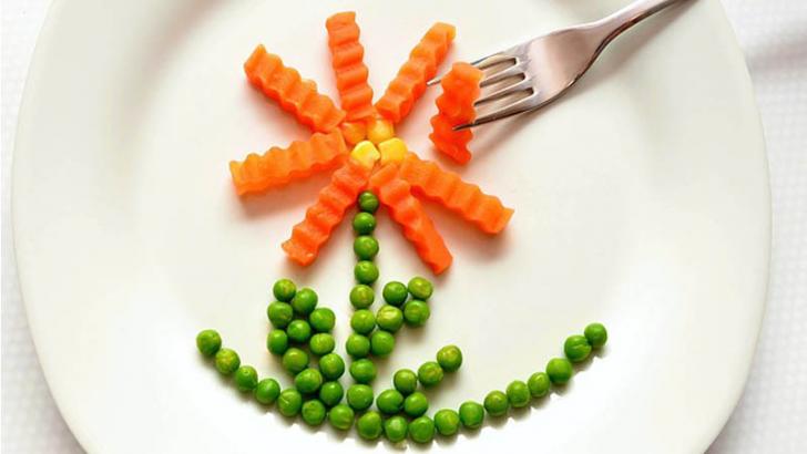 peas on plate