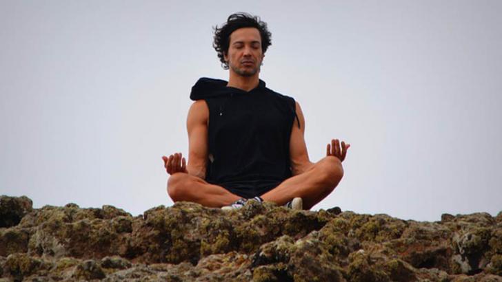 meditating man
